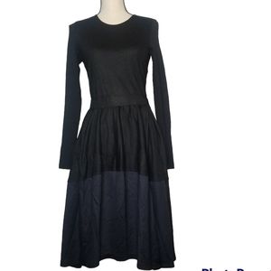 MAXMARA Women's Black/Blue Knit Dress Size 40 US 6